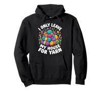 Je ne quitte ma Maison Que pour Tricoter et Crocheter Sweat à Capuche