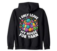 Je ne quitte ma Maison Que pour Tricoter et Crocheter Sweat à Capuche