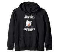 Je Ne Réfléchis Pas Avant De Parler, J'aime Être Tout Aussi Sweat à Capuche