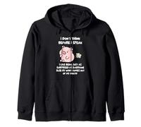 Je Ne Réfléchis Pas Avant De Parler, J'aime Être Tout Aussi Sweat à Capuche