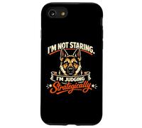 Je ne Regarde Pas, Je Juge stratégiquement : Berger Allemand Coque pour iPhone SE (2020) / 7/8