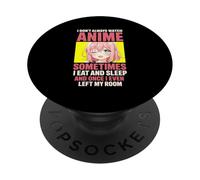 Je ne Regarde Pas Toujours des Anime, Parfois des Mangas drôles pour Filles PopSockets PopGrip Adhésif