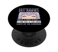 Je Ne Regarde Pas Toujours des Animes Otaku Japonais PopSockets PopGrip Adhésif