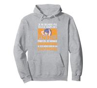 Je Ne Regarde Pas Tout Le Temps des Animes Japon Animé Manga Sweat à Capuche, Unisexe pour Adultes, Gris Chiné, L