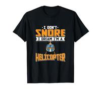 Je ne Ronfle Pas, Je rêve Que Je suis Un hélicoptère - Drôle T-Shirt Graphique avec Valeur