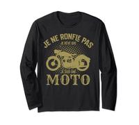 Je ne ronfle pas je rêve que je suis une moto Manche Longue