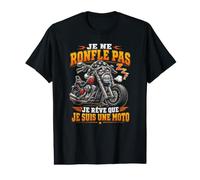Je Ne Ronfle Pas Je Rêve Que Je suis Une Moto T-Shirt Graphique avec Valeur