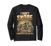 Je ne Ronfle Pas, Je rêve Que Je suis Une Moto, Une Moto, Un Motard drôle Manche Longue