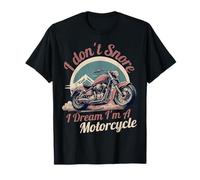 Je ne Ronfle Pas, Je rêve Que Je suis Une Motocycliste rétro T-Shirt