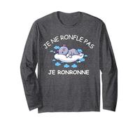 Je Ne Ronfle Pas Je Ronronne Chat Pyjama Homme Papy Ronfleur Manche Longue