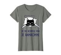 Je Ne Ronfle Pas Je Ronronne Pyjama Homme Humoristique T-Shirt