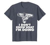 Je ne Sais Pas ce Que Je Fais de drôle de Karting T-Shirt, Enfant, Bleu Chiné, 10 Ans