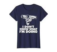 Je ne Sais Pas ce Que Je Fais de drôle de Karting T-Shirt, Femme, Bleu Marine, XS