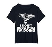 Je ne Sais Pas ce Que Je Fais de drôle de Karting T-Shirt, Femme Grandes Tailles, Noir, 3X