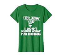 Je ne Sais Pas ce Que Je Fais de drôle de Karting T-Shirt, Femme, Vert Kelly, XS