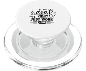 Je ne Sais Pas, Je Travaille Juste Ici, C'est drôle PopSockets PopGrip pour MagSafe