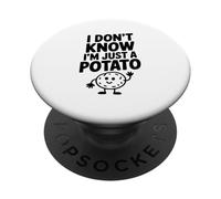 Je ne Sais Pas Que Je ne suis qu'une patate drôle et Humoristique PopSockets PopGrip Adhésif