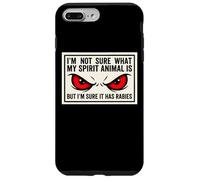 Je ne Sais Pas Quel est Mon Animal Spirituel, mais il a la Rage, Cool et Amusant Coque pour iPhone 7 Plus/8 Plus