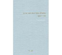 Je ne sais rien faire d'autre que vivre - Lou Sarabadzic - De La Crypte Eds - broché - Poésie