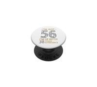 Je ne suis Pas 56 J'Ai 18 Ans avec 38 Ans d'expérience drôle 56e b-Day PopSockets PopGrip Adhésif