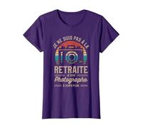 Je Ne suis Pas À La Retraite Je suis Photographe T-Shirt, Femme, Violet, XS