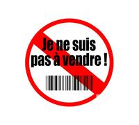 Je Ne Suis Pas À Vendre (20x20cm) - Sticker/Autocollant