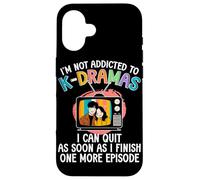 Je ne suis Pas Accro à K-Drama Un épisode de Plus, Drame coréen Coque pour iPhone 16