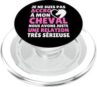 Je Ne Suis Pas Accro À Mon Cheval Humour Équitation Cadeau PopSockets PopGrip pour MagSafe