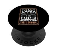 Je Ne suis Pas Accro À Mon Garage PopSockets PopGrip Adhésif