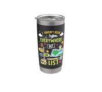 Je ne suis pas allée partout mais c'est sur ma liste Funny Travel Gobelet isotherme en acier inoxydable double paroi