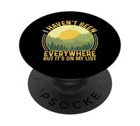 Je ne suis Pas allée Partout mais C'est sur ma liste PopSockets PopGrip Adhésif