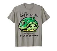 Je ne suis pas antisocial, je préfère juste rester à la maison. Amoureux des tortues T-Shirt