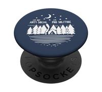 Je ne suis Pas Antisocial, Je suis Pro-Solitude PopSockets PopGrip Adhésif