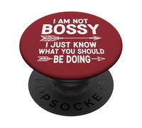 Je ne suis pas autoritaire, je sais juste ce que tu devrais faire de drôle PopSockets PopGrip Adhésif