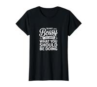Je ne suis Pas autoritaire, Je Sais Juste ce Que tu Devrais Faire de drôle T-Shirt Graphique avec Valeur, Femme, Noir, XL