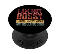 Je ne suis Pas autoritaire, Je Sais Juste ce Que tu Devrais Faire rétro PopSockets PopGrip Adhésif