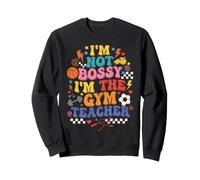 Je ne suis Pas autoritaire, Je suis Le Professeur de Gym Retro Groovy Sweatshirt