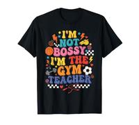 Je ne suis Pas autoritaire, Je suis Le Professeur de Gym Retro Groovy T-Shirt