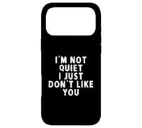 Je ne suis Pas Calme, Je n'aime Tout Simplement Pas Ton Sarcasme Coque pour iPhone 17 Pro Max