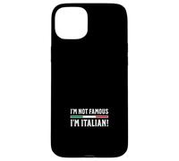 Je ne suis Pas célèbre Je suis Italien Coque pour iPhone 15 Plus