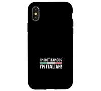Je ne suis Pas célèbre Je suis Italien Coque pour iPhone X/XS