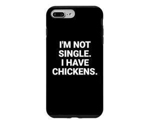 Je ne suis Pas célibataire, J'Ai des Poulets, Un drôle de propriétaire de Poulet dans Mon Jardin Coque pour iPhone 7 Plus/8 Plus