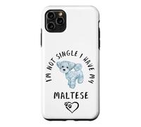 Je ne suis Pas célibataire, J'Ai Mon Bichon Maltais Disant Coque pour iPhone 11 Pro Max
