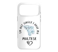 Je ne suis Pas célibataire, J'Ai Mon Bichon Maltais Disant Coque pour iPhone 17 Pro Max