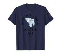 Je ne suis Pas célibataire, J'Ai Mon Bichon Maltais Disant T-Shirt