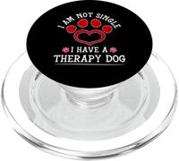 Je ne suis Pas célibataire, J'Ai Un Chien de thérapie PopSockets PopGrip pour MagSafe