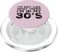 Je ne suis Pas comme la Plupart des Adolescents, Un Super 30e Anniversaire à 30 Ans PopSockets PopGrip pour MagSafe
