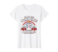 Je ne suis Pas comme Les Autres Filles, J'Ai des crabes Funny Unhinged Meme T-Shirt Graphique avec Valeur, Femme, Blanc, L