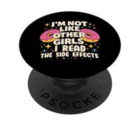 Je ne suis Pas comme Les Autres Filles, Je lis Les Effets Secondaires PopSockets PopGrip Adhésif