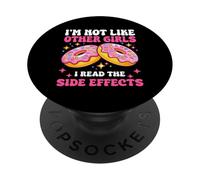 Je ne suis Pas comme Les Autres Filles, Je lis Les Effets Secondaires PopSockets PopGrip Adhésif